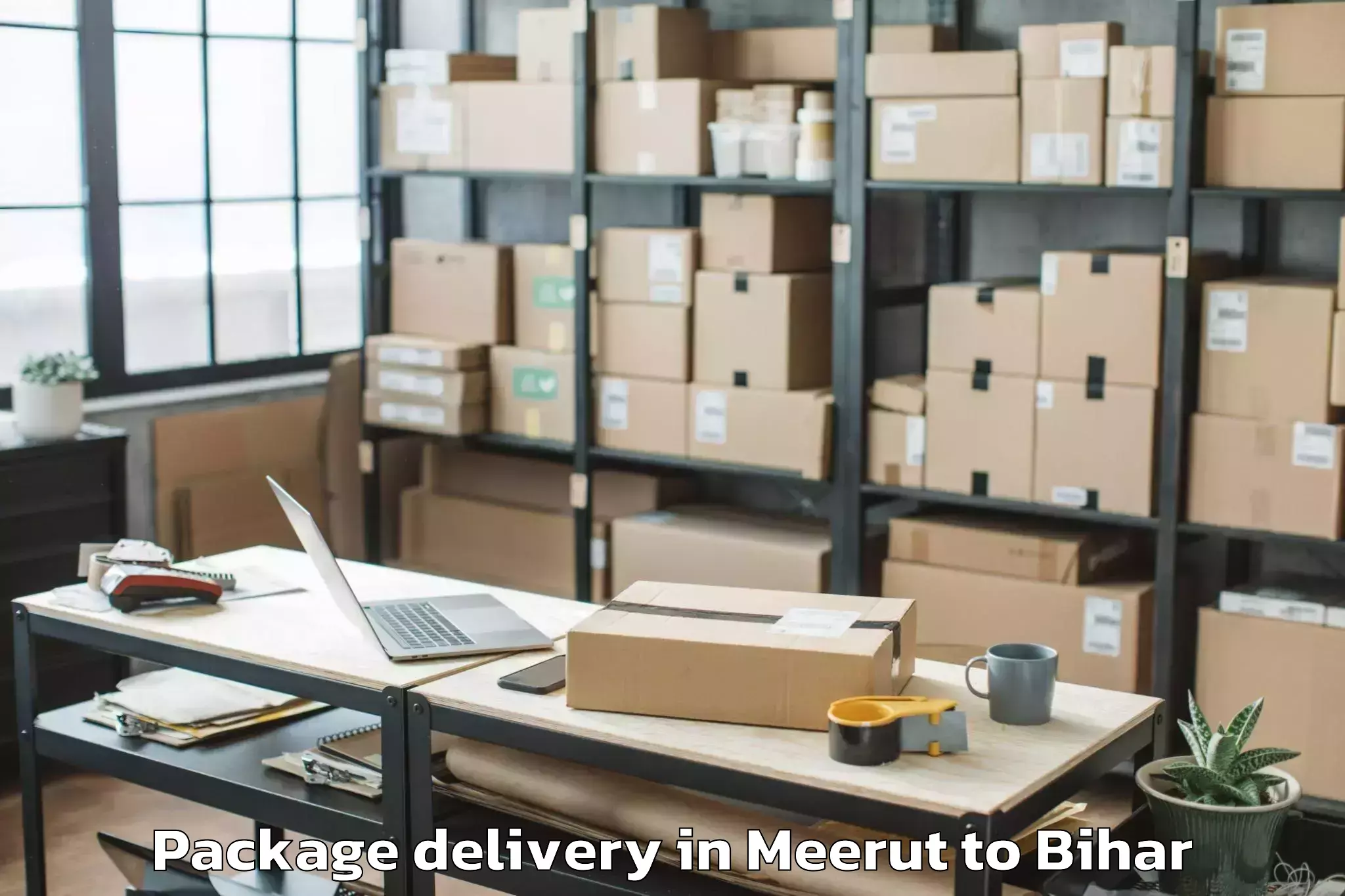 Easy Meerut to Basopatti Package Delivery Booking